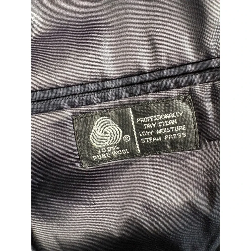 Tom James Blazer 46R Charcoal Pinstripe‎ Tailored in USA Executive Collection